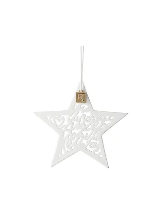 RAEDER | Colgante de estrella de Navidad 8x8cm blanco | weiss
